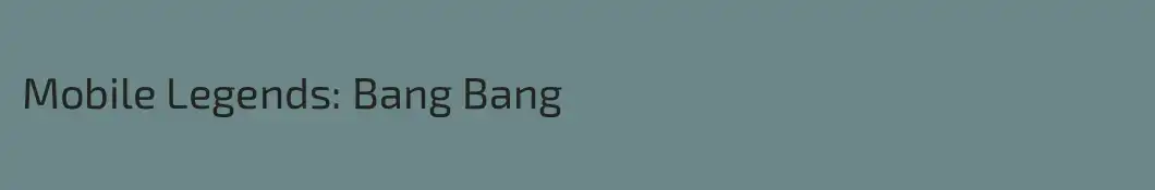 Mobile Legends: Bang Bang